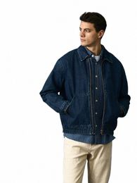 simwood High Standard Series 2024 Spring New Oversize Short Length Model Denim Jackets Men Wed Vintage 14OZ Fabric Coats j0M0#