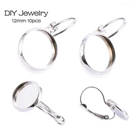 Hoop Earrings Setting Round Cabochon Earring DIY Jewellery Base Accessories