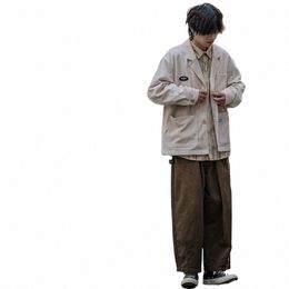 3 pezzi autunno set uomo donna giacca di velluto a coste vintage Lg Pant Stripe camicie allentate stile coreano autunno High Street abiti casual 19Pb #