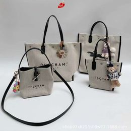 Factory Source High Quality Handbags Is Canvas Tote Bag Large Capacity Portable Shopping Single Shoulder Super Bucket