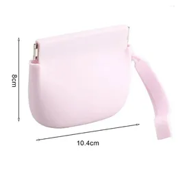 Storage Bags Silicone Pouch Multifunctional Coin Purse For Women Portable Solid Color Bag Lipstick Earphone