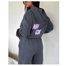 Designer White Women fox Tracksuits Two Pieces Short Sets Sweatsuit Female Hoodies Hoody Pants With Sweatshirt Loose T-shirt Sport Woman Clothes yg