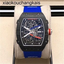 RichasMiers Watch Ys Top Clone Factory Watch Carbon Fibre Automatic Dial Waterproof Top Clone RM67-02 NTPT Fibre Edition5YRO6P0C