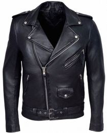кожаная куртка мужская с воротником тонкая кожаная куртка из искусственной кожи Fi мотоциклетная повседневная куртка мужская мото байкерская кожаная куртка w0uL #