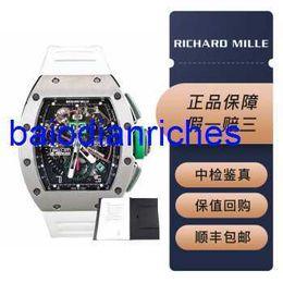 Famous Watch Richardmills Luxury Watches Rm11-01 Automatic Mechanical Mens Mancini Unique Ball Game Chronograph in Titanium Metal Set FNNF