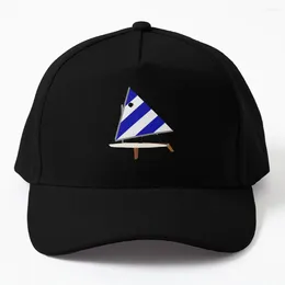 Ball Caps Blue/white Sunfish Sailboat Baseball Cap Vintage Sun Hat For Children Women Men's