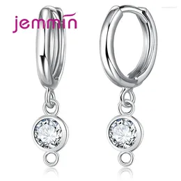 Dangle Earrings Simple Prevent Allergy Earing Findings Diamond 925 Sterling Silver Jewellery For Women Brincos Bijoux