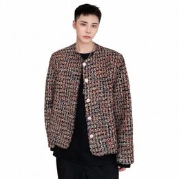 luzhen Round Neck Knitted 2024 Elegant Korean Handsome Stylish Jacket Men's Trendy New Male Pearl Butted Decorate Coat 12279c f3Ud#