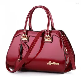 Shoulder Bags Autumn Selling Large-capacity Bag Women 2024 Fashion All-match Bright Leather Single Messenger Handbag