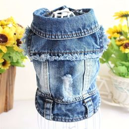 Cute Clothes - Jean Fashion Clothing, Jacket Shirt, and Dog Vest for Summer Coolness