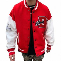 american jacket men B letter embroidered coat women Y2K street hip-hop baseball uniform couple casual Lg sleeved top 76ch#