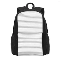 Backpack Half White And Black Backpacks Large Capacity Children School Bag Shoulder Laptop Rucksack Fashion Travel