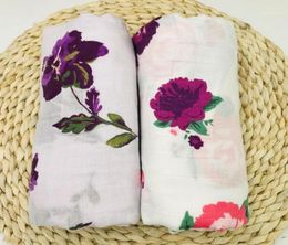 BambooCotton Muslin Blanket Nice Floral Baby Bedding Bath Towels Newborn Babies Swaddle Wrap Receiving Blanket for Boys Girls15936185