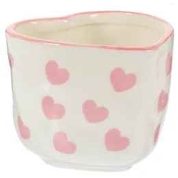 Candle Holders Love Cup Centre Pieces Decoration For Wedding Heart Jar Home Candlelight Dinner Ceramics Taper Festival