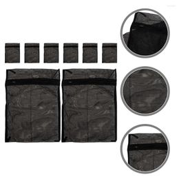 Laundry Bags 8 Pcs Mesh Black Washing Garment Delicates Machine Polyester Travel