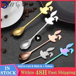 Spoons Durable Easy To Clean Multipurpose 304 Stainless Steel Cute Spoon Kawaii Versatile Small Coffee Cartoon