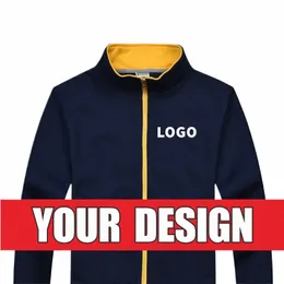 yotee autumn and winter casual high-quality stand-up collar zipper jacket group custom LOGO custom men and women jacket D3MK#