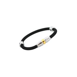 Outdoors Sports Jewellery (3pieces/Lot) Wholesale Titanium Steel Anion Antistatic Magnet Clasp Black White 9 Colour Silicone Bracelet for Women and Men 20cm