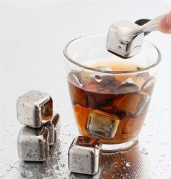 Metal Stainless Steel Reusable Ice Cubes Chilling Stones for Whiskey Wine Bar KTV Supplies Magic Wiskey Wine Beer Cooler In Bulk6909320