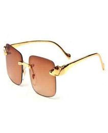 Ordinary fashion sports glasses for men rimless sun glasses buffalo polarized sunglasses silver gold metal glasses bracket multipl4267348