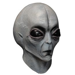 Party Masks 51 Area UFO Alien Mask Gloves Cosplay Extraterrestrial Organism Monster Skull Latex Helmet Hands Halloween Party Costume Props 230824