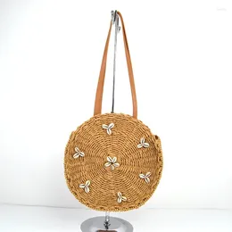 Evening Bags Summer Straw Woven Cabbage Basket Handbag Holiday Leisure Handmade Round Bag