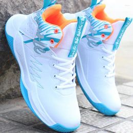 Casual Shoes Men Basketball Non-slip High Top Indoor Training PU Leather Sneakers Unisex Trainers 2024 Adult