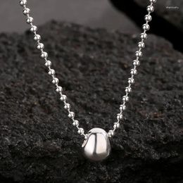 Chains European And American Personalised Simple Design Sense For Female Minority S925 Sterling Silver Necklace Pendant