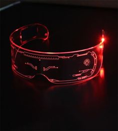Fashion Funny Eyeglasses Unisex Multicoloured LED LightEmitting Glasses Christmas Party Bar Dance Masquerade Eyewear3740716