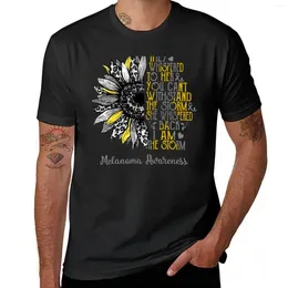 Men's Tank Tops I Am The Storm Sunflower Leopard Melanoma Awareness T-Shirt Custom T Shirt Plus Size Shirts Men