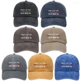 Bandanas Don't Let The Old Man In American Flag Low Profile Caps Adjustable Trucker Hat Cotton Unisex Baseball For Men And Women