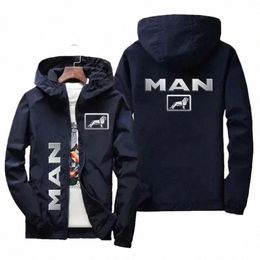 2024 New Autumn/Winter Hoodie Men's Truck MAN Car Logo Printed Men's Zipper Coat Men's Hoodie and Sweatshirt Casual Jacket 58MH#