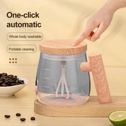 Mugs 1 Set 400ML Mixing Cup Electric Self-Stirring Transparent Travel Mug With Detachable Stirring Rod For Home