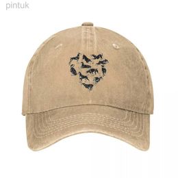 Ball Caps Doberman Heart Men Women Baseball Cap Dogs Lover Cute Animal Distressed Cotton Hats Cap All Seasons Travel Adjustable Headwear 24327