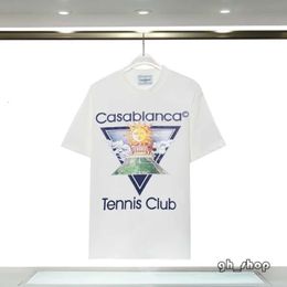 2024 Casablanc T Shirt Men Designer T Shirts Spring Summer New Style Starry Castle Short Sleeve Casa Men T-Shirts Tennis Club US Size S-Xxl 9055