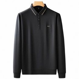 8xl 7XL 6XL 2024 New High End Luxury Shirts For Men Tops Lg Sleeve Lapel Mens Polo Shirt Loose polo homme Casual Male T-Shirt l4SD#