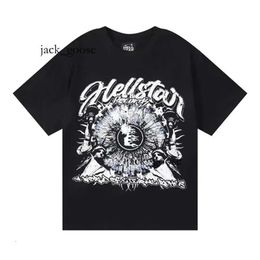 2024 Hellstar Shirt Mens New Graffiti T Shirt Designer Shirt Fashionable Classic Pure Cotton Letter Printed Couple Street Clothing European Sizes S-xl 623