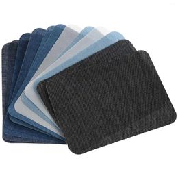 Bowls 10Pcs Thermal Sticky Iron On Mending Patches Jeans Bag Hat Repair Decor Design
