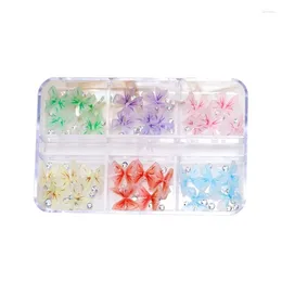 Nail Art Decorations 30 Pcs 3D Bows Jewellery Studs Accessories