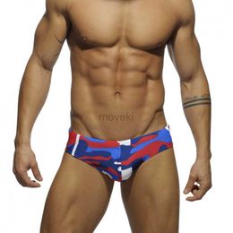 Men's Swimwear new mans Brand swimming Camouflage swim trunks sexy low waist swimming briefs swimwear boxers patchwork color hot sell Summer 24327