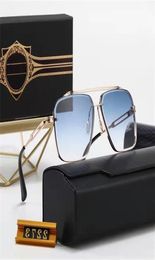 Schmuck-Luxusdesignerin Dita, hochwertige quadratische Metallsonnenbrille 22739658574