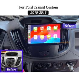 Android 13 Autoradio Car Stereo for Ford Transit Custom 2015-2018 Touch Screen Multimedia Player with Carplay Android Auto BT Navigation GPS WiFi 4G FM RDS SWC Car Dvd