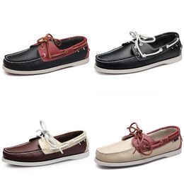 NEW Men's shoes Sailing shoes Casual shoes Leather breathable designer sneakers high quality GAI