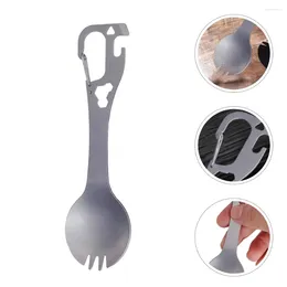 Mugs Outdoor Fork And Spoon Can Opener Spork Camping Metal Small Stainless Steel Cutlery Travel Bottle