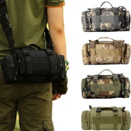 Bags Tactical Hunting Waist Belt Bag Outdoor Military Waist Pack Pouch Backpacks Molle Camping Hiking Hunting Pouch 3P Chest Bag