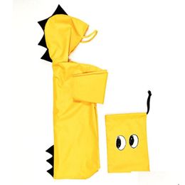 Rain Gear Kids Raincoat Dinosaur Waterproof Coat For Children Windproof Boy Girls Poncho Student Regenjas En Yellow 18M8Y5221479 Dro Dhirl