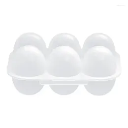 Storage Bottles Mini Eggs Holder 6 Container With Fixed Handle Plastic Box Outdoor Camping For Carriers