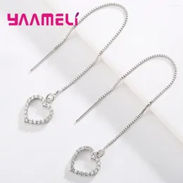 Dangle Earrings 1 Pair Women Super Long Chain Drop Cocktail Linear Tassel For Party Jewellery Attractive Fashion Earring