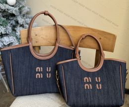 Designer Strand MIUI Große Einkaufstasche Geldbörsen Frau Handtasche Luxurys Handtaschen Schulter Umhängetaschen Dame Mode Leinwand Taschen Hohe Qualität