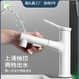 Bathroom Sink Faucets Cold And Warm Washbasin Faucet White Drawable Cabinet Factory